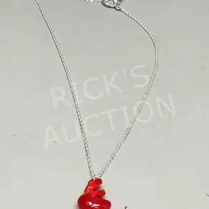 Jade pendant w/ silver chain
