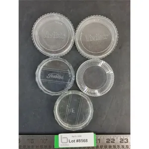 (5) Vintage Camera Lense Filter Cases- (1) Toshiba, (2) Vivitar, (2) No Name