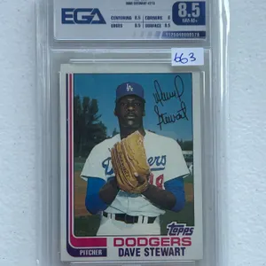 Dave Stewart - Rookie Card - Graded Near Mint / Mint +