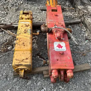 (2) crane pile driver attachments