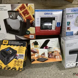 CAT Power Station, Blood Pressure Monitor, Waffle Maker, Veggie Chopper, Steam Iron & Blow Dryer
 UNRESERVED