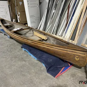 17" Cedar Strip Canoe w/ Paddles Canoe Loader & Original Blueprints
 UNRESERVED