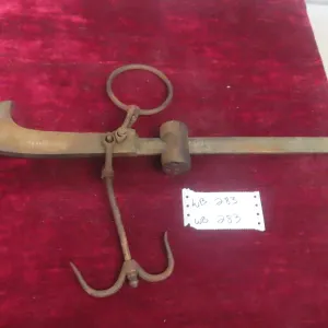 Very Rare Antique Georgius Rex (GR) Fur Trade Era Weigh Scale – Crown Hallmark 80 IB – No. 031233 –