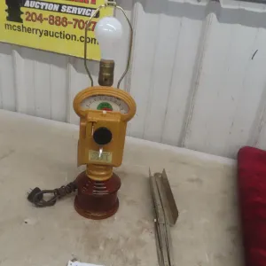 Vintage Battery-Powered Liquor Decanter Table Lamp and Music Stand