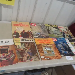 Vintage Magazines – Qty 9: Chatelaine, Life, Macleans, Look, Canadian Homes and Great Depre