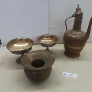 Brass Spittoon, Copper Pitcher and More