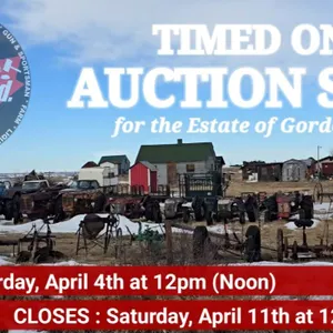 April 4th-11th : Estate of Gordon Armour of Flagstaff County, AB : Farm Auction : 2026