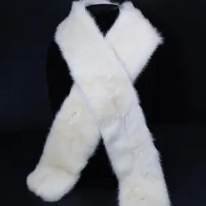 CREAM COLOURED MINK FUR SCARF