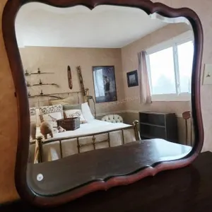 Antique Cherry Tone Bevelled Mirror