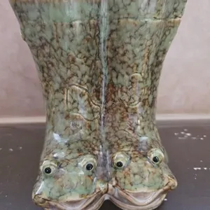 Ceramic Frog Boots Planter