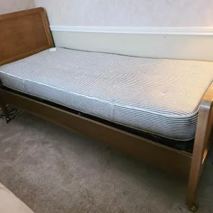 Solid Wood Vintage Single Bed