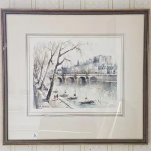 "Paris" Signed Watercolour