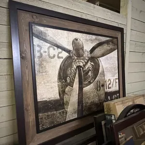 Dbl. Framed Aircraft Print, 68�x55�