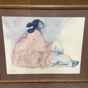 "Seated Woman" R.C. Gorman - 1977
