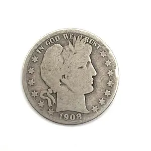 1908-S Barber Half Dollar