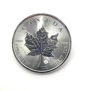 One Ounce .9999 Fine Silver 2016 Canada Five