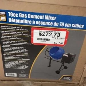 79cc Gas cement mixer