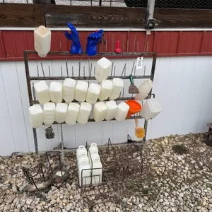 Bottle Rack & Calf Bottles