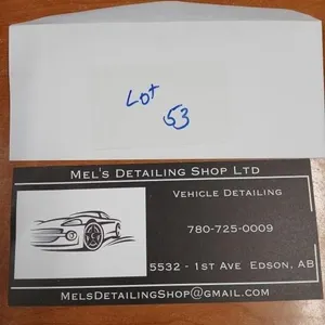 $225.00 Gift certificate for Mel's Detailing Shop
