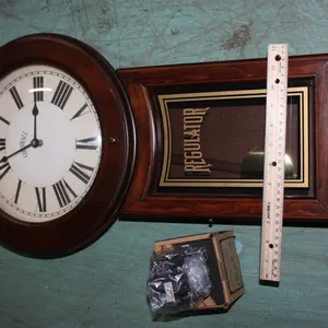 Warren Wall Regulator Clock With A Set Of New Old Stock
