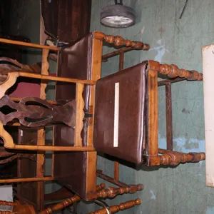 3 Depression Era Side Chairs And A Table Leaf