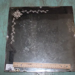 Vintage Silver Back Wall Mirror Measures 16 x 16