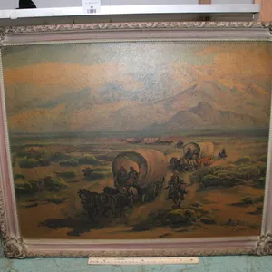 Wagon Trail Print Measures 31 x 25