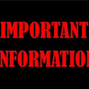 ***IMPORTANT INFORMATION***