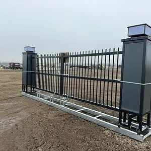 NEW/UNUSED CHERY INDUSTRIAL DOUBLE SWING ELECTRIC DRIVEWAY GATE w/ REMOTE CONTROL