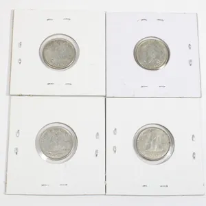 #47 1964 Canada 10 Cent Silver Dime Lot of 4
