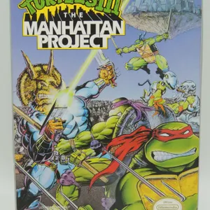 #11 Nintendo Nes Game TMNT III CIB Boxed Manhatten