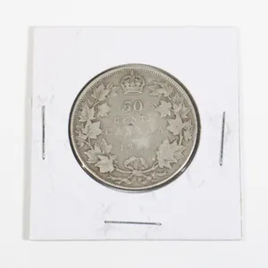 #50 1919 Fifty Cents Canada Silver Coin