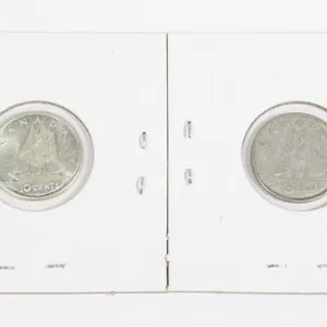 #38 1966 10 Cents Dime Canada Silver Coin Lot
