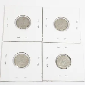 #45 1961 Canada 10 Cent Silver Dime Lot of 4
