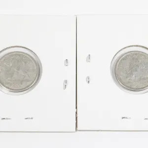 #42 1955 Canada 10 Cent Silver Dime Lot of 2