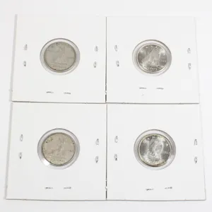 #46 1962 Canada 10 Cent Silver Dime Lot of 4