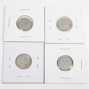 #48 1963 Canada 10 Cent Silver Dime Lot of 4