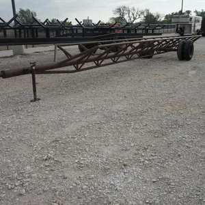32' Heavy Duty Bumper Pull Round Bale Hay Trailer