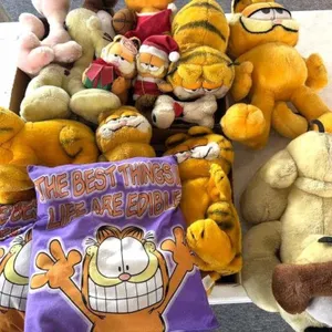 Vintage and Newer Garfield Plush Stuffed Animals