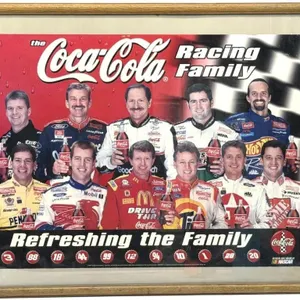 Vintage Coca-Cola Racing Family Framed Poster