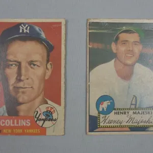 TOPPs Joe Collins & Henry Majeski Baseball Cards