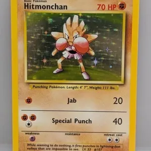 Pokemon 1999 Hitmonchan Holo 7 *LP