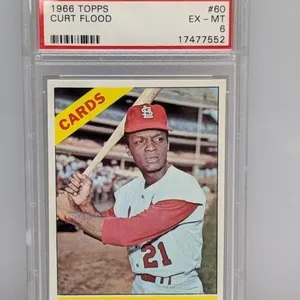 1966 Topps Curt Flood #60 PSA 6