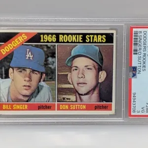 1966 Topps RCs Bill Singer Don Sutton #288 PSA 3