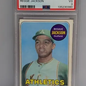 1969 Topps Baseball Reggie Jackson PSA 3 RC 260