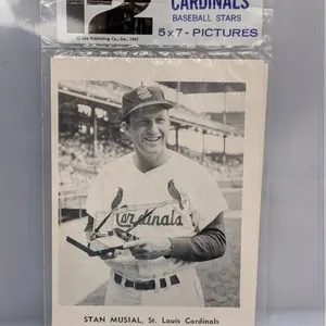 1961 Jay Publishing 5x7 Cardinals Baseball Stars