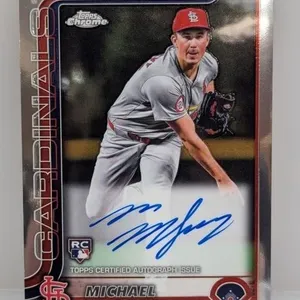 2025 Topps Chrome Michael McGreevy Autograph