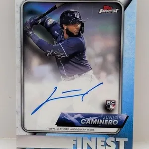 2024 Topps Finest Junior Caminero Auto Finest RCs