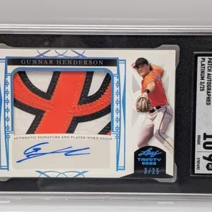2022 Leaf Trinity Henderson Auto/Relic 3/25 SGC 9