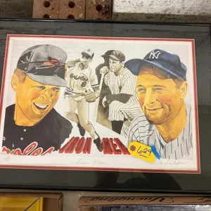 Nolan Ryan, Cal Ripken Signed print